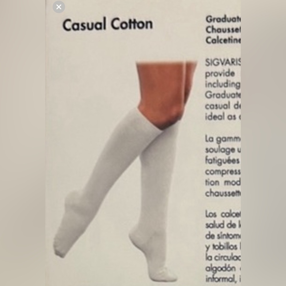 Black Cotton Support Below Knee Socks | Size A ( Shoes SZ 5-7)